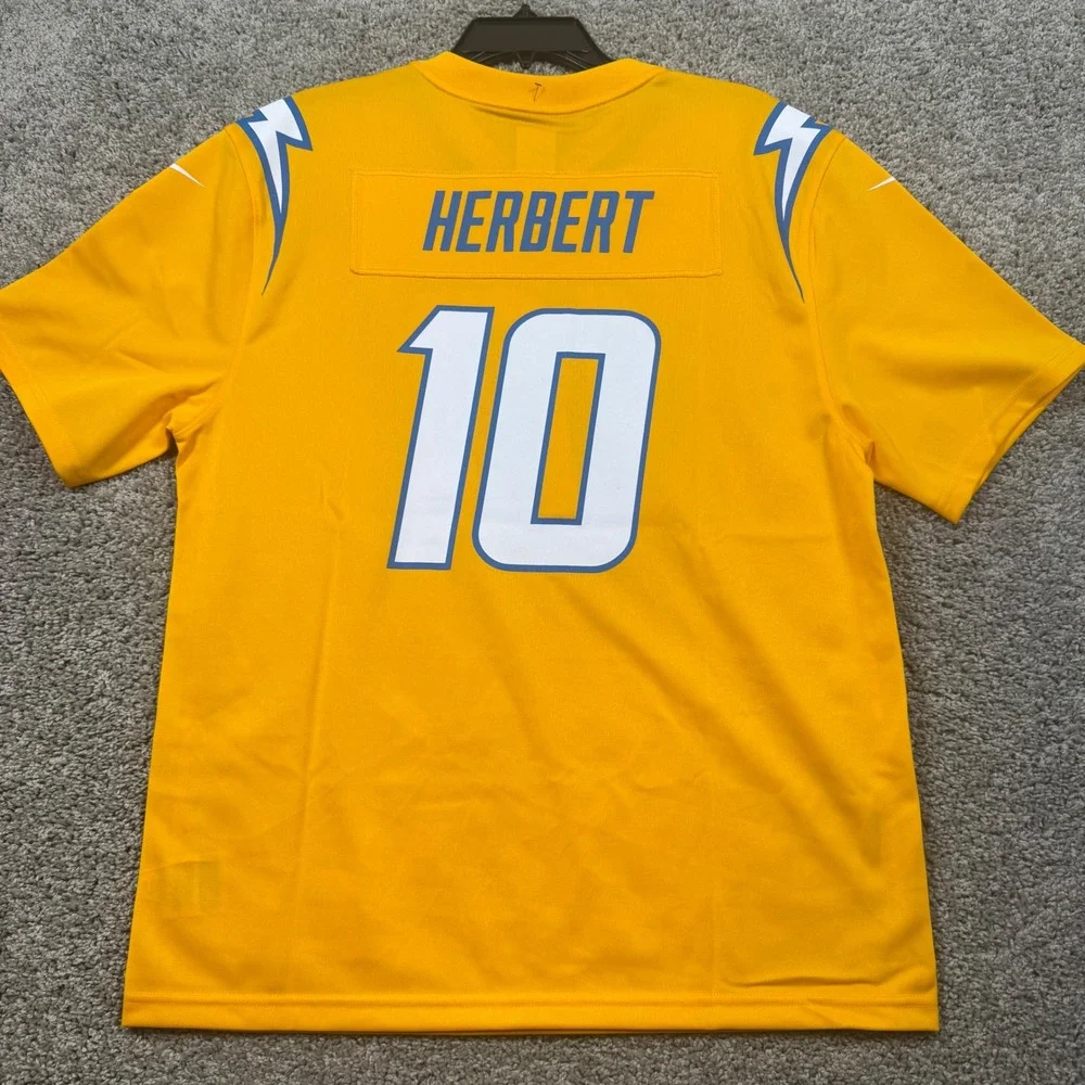 Nike Justin Herbert Chargers Youth Inverted Team Game Jersey Gold XL NEW